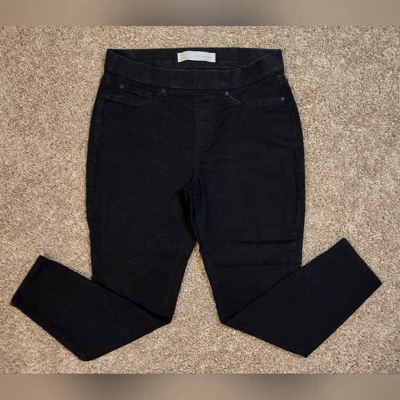 Levi Strauss Signature Denim - Levi Strauss Signature Black Shaping Pull On Skinny Jeans